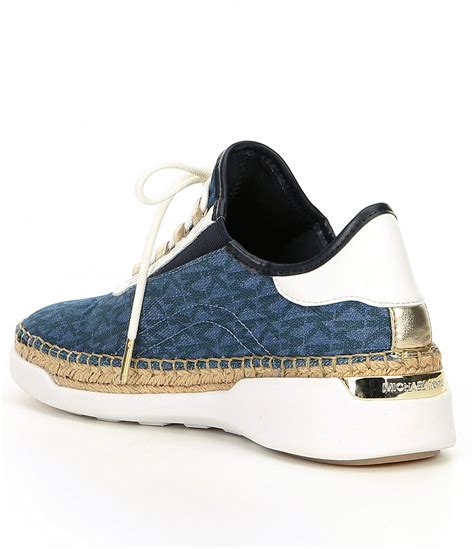 michael kors finch logo denim lace up sneaker|Finch Canvas Lace.